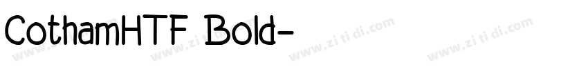 CothamHTF Bold字体转换
